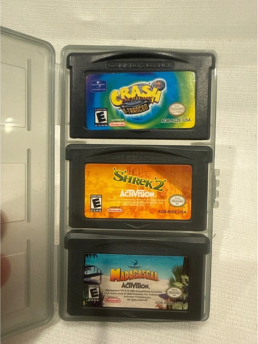 Cobalt Nintendo Game Boy Advance SP Handheld with OEM Charger and 9 Games Tested